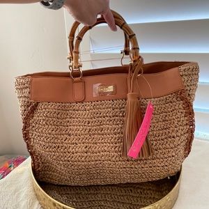 Lilly Pulitzer Greydon Straw Tote